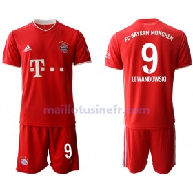 Maillot de Foot Bayern Munich Robert Lewandowski 9 Domicile 2020-21 - Enfant